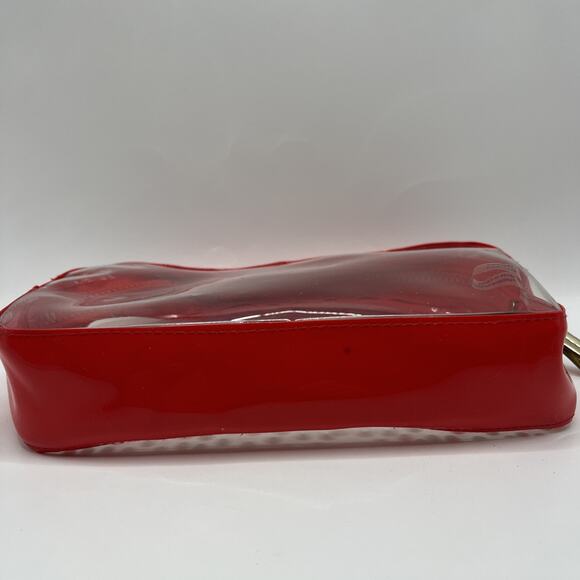 victoria secret bag makeup bag Red Clear Dotted - Picture 4 of 14